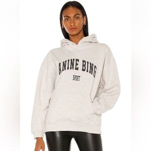 Anine Bing Sport Harvey Sweatshirt in Heather Grey